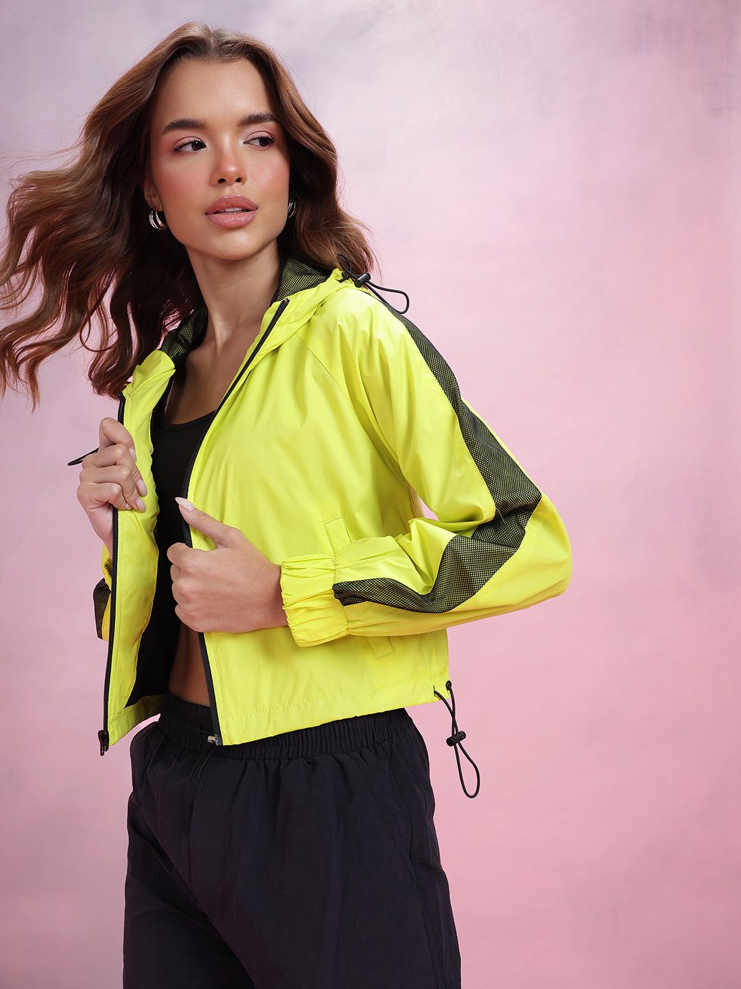 DressBerry Hooded Crop Bomber Jacket-picture-44