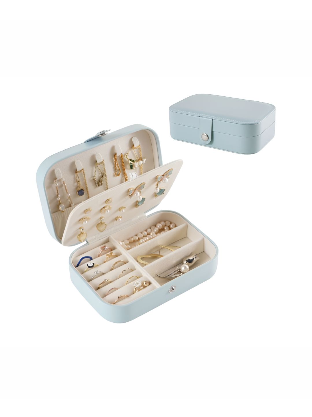 Just Lil Things Turquoise Blue Set of 1 Regular Jewellery Organiser Organisers-picture-37