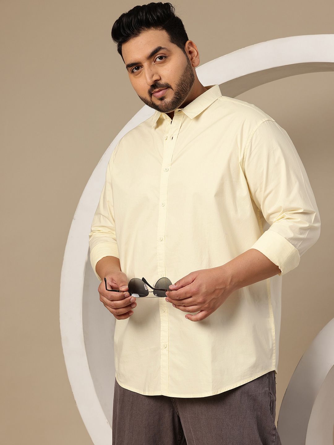 Sztori Men Plus Size Premium Pure Cotton Casual Shirt-picture-37