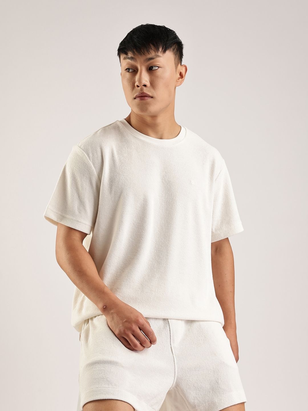 Calvin Klein Jeans Men Self Design Round Neck Cotton Relaxed Fit T-shirt-picture-55