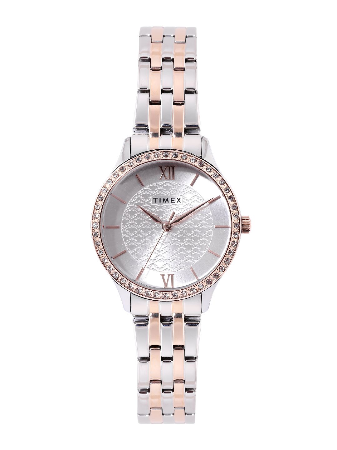 Timex Women Stainless Steel Embellished Dial & Bracelet Straps Analogue WatchTWEL21901-picture-34
