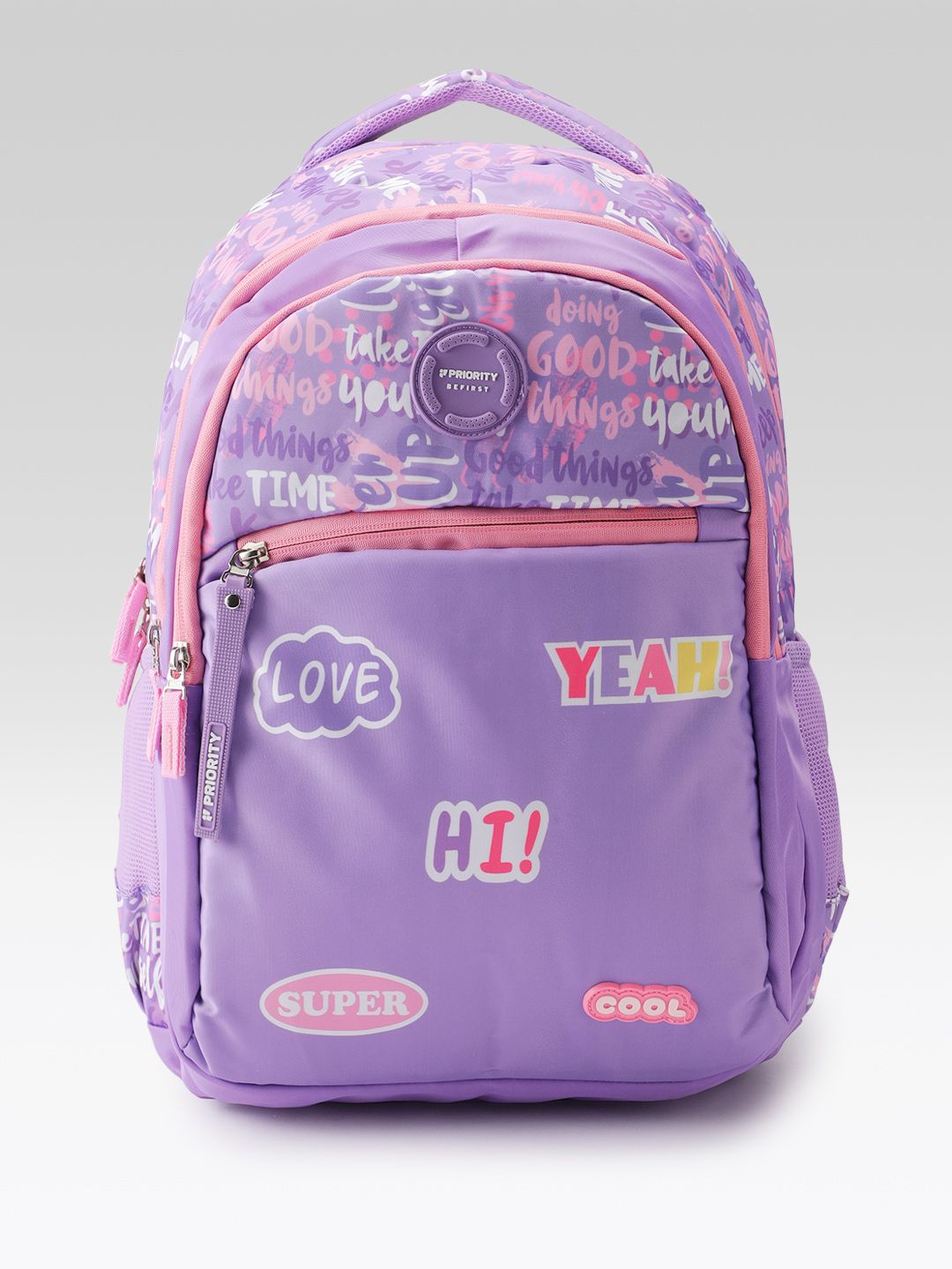 Priority Unisex Typography Printed Laptop College Backpack - 30 L-picture-3