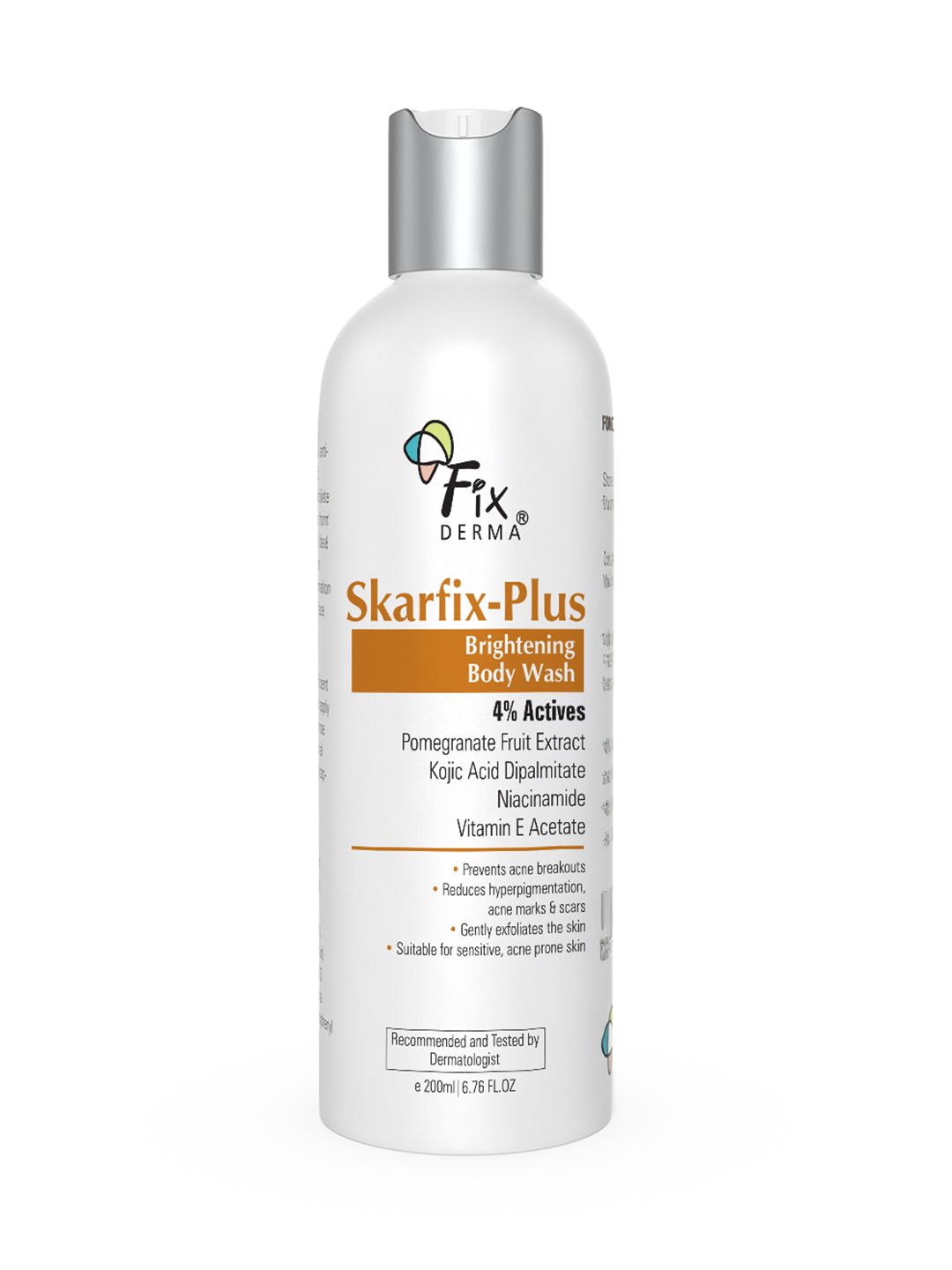 FIXDERMA Skarfix Plus Body Wash With Kojic Acid Dipalmiate - 200ml-picture-44