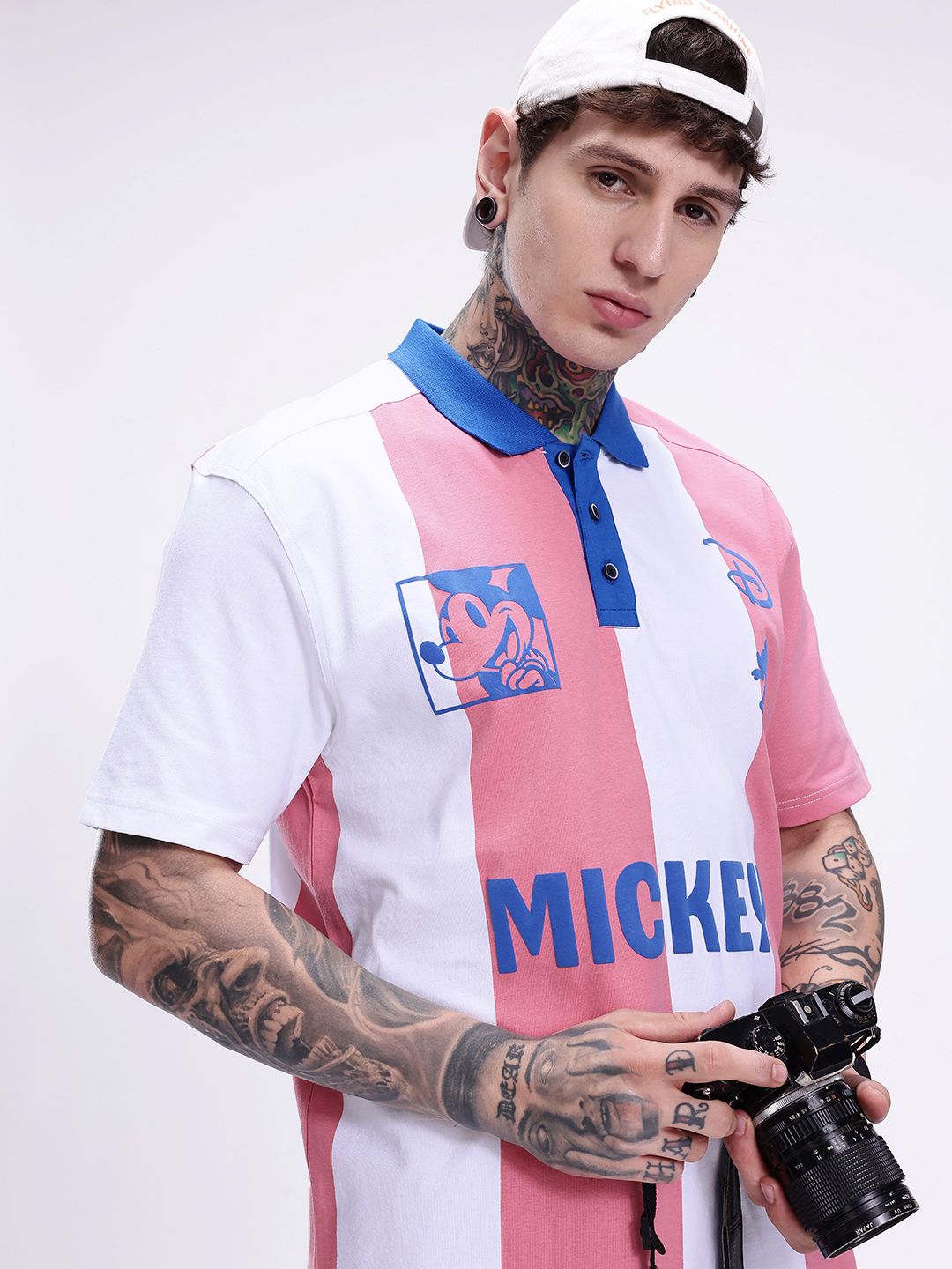 Kook N Keech Disney Mickey Mouse Printed Polo Collar T-shirt-picture-24