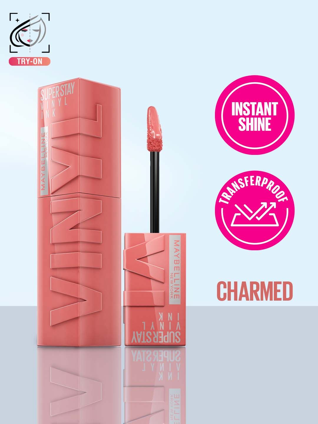 Maybelline New York Super Stay Vinyl Ink 16H Stay Liquid Lipstick 4.2 ml - Charmed-image-26