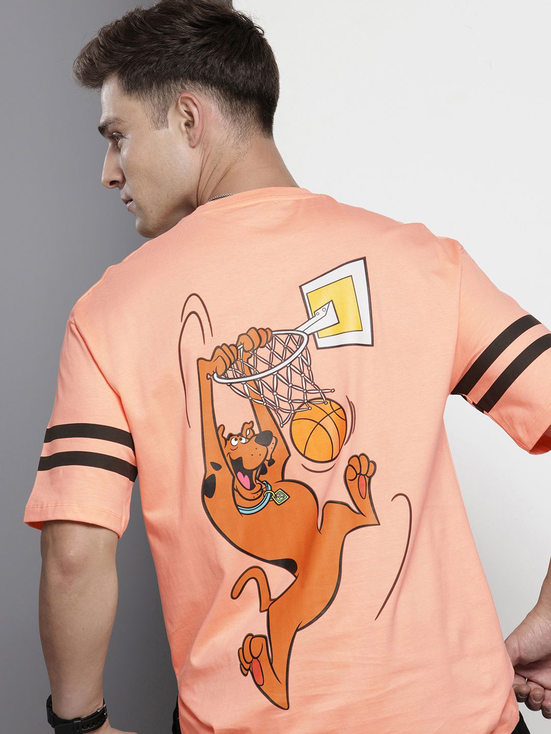 The Indian Garage Co Printed Oversized Pure Cotton T-shirt-picture-18