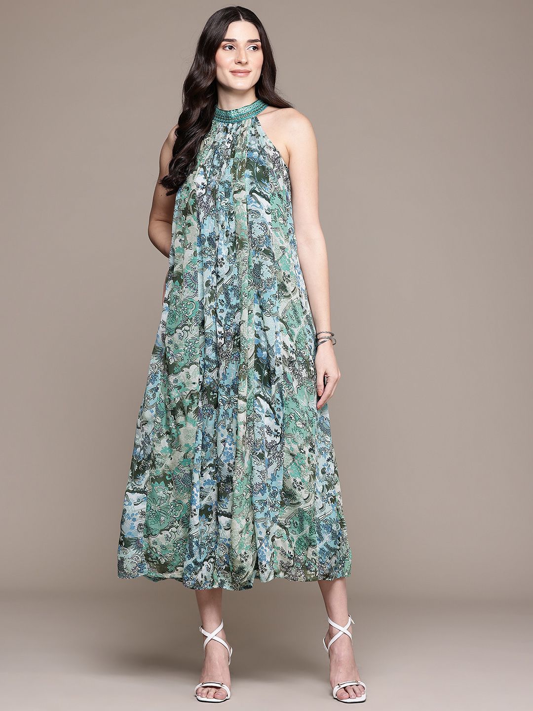 Ritu Kumar Floral Printed Basic Jumpsuit-picture-30