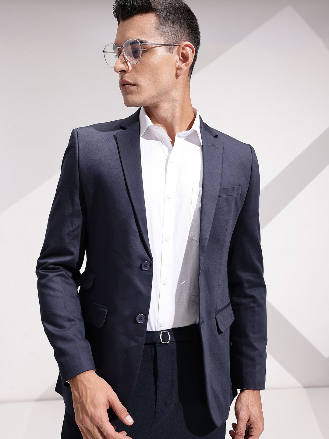 INVICTUS Slim Fit Notched Lapel Single Breasted Formal Blazer-picture-42