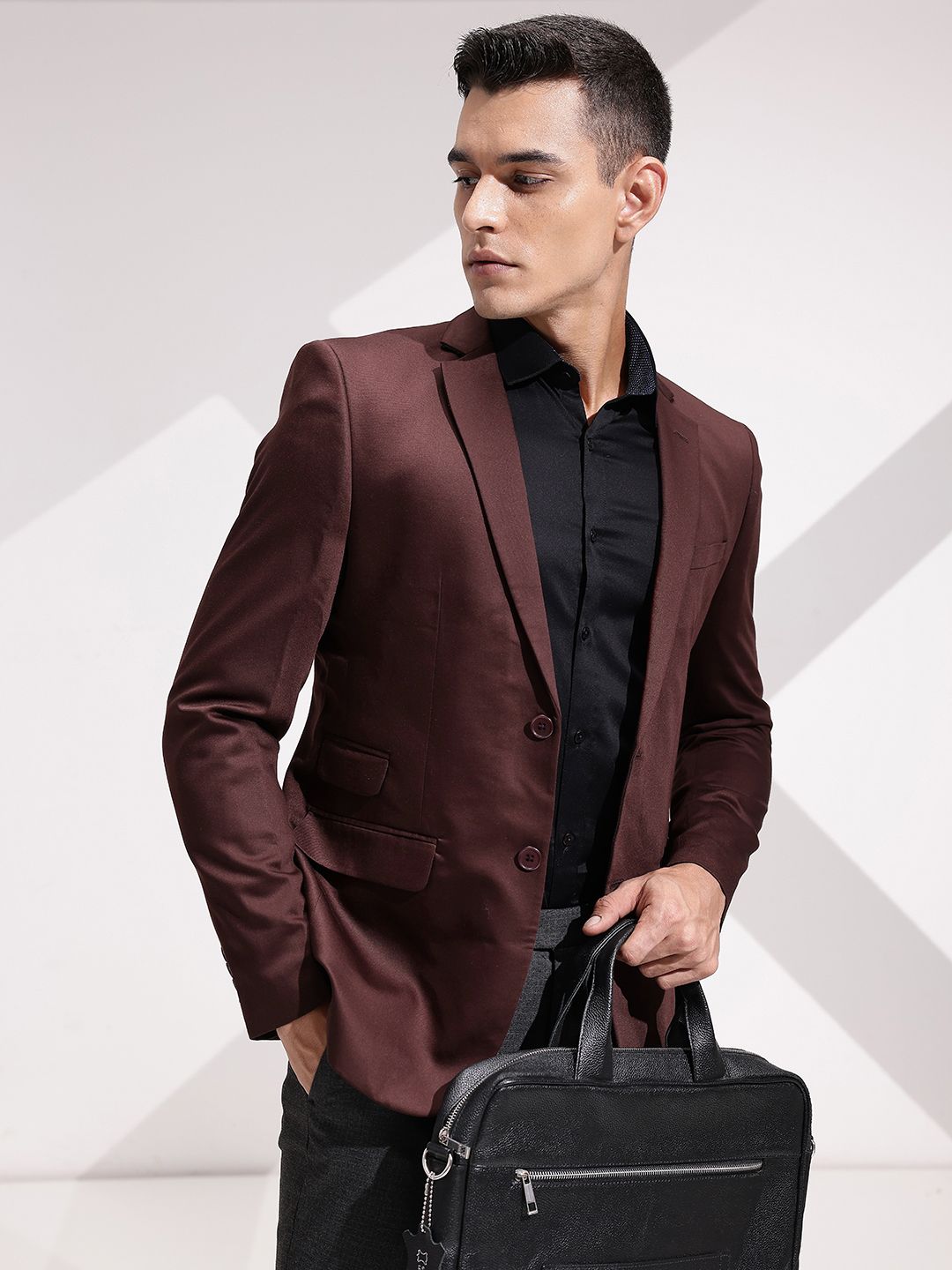 INVICTUS Slim-Fit Single-Breasted Smart Casual Blazer-picture-10