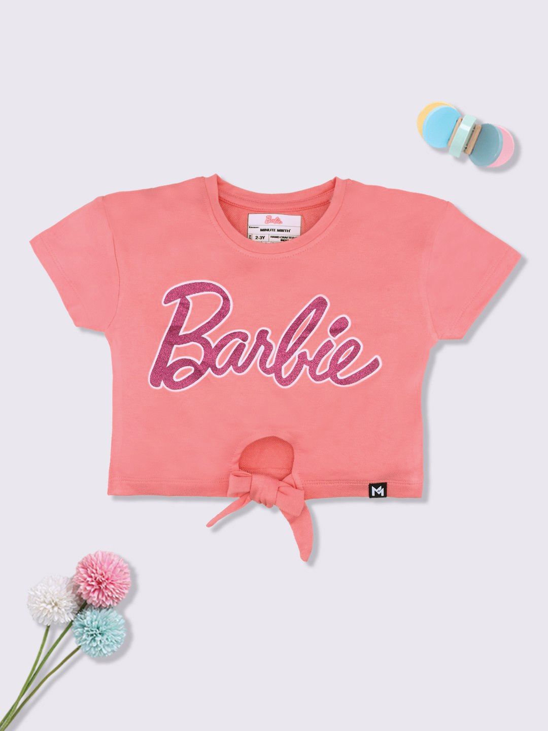 YK X Minute Mirth Barbie Printed Tie-Up Top-picture-11