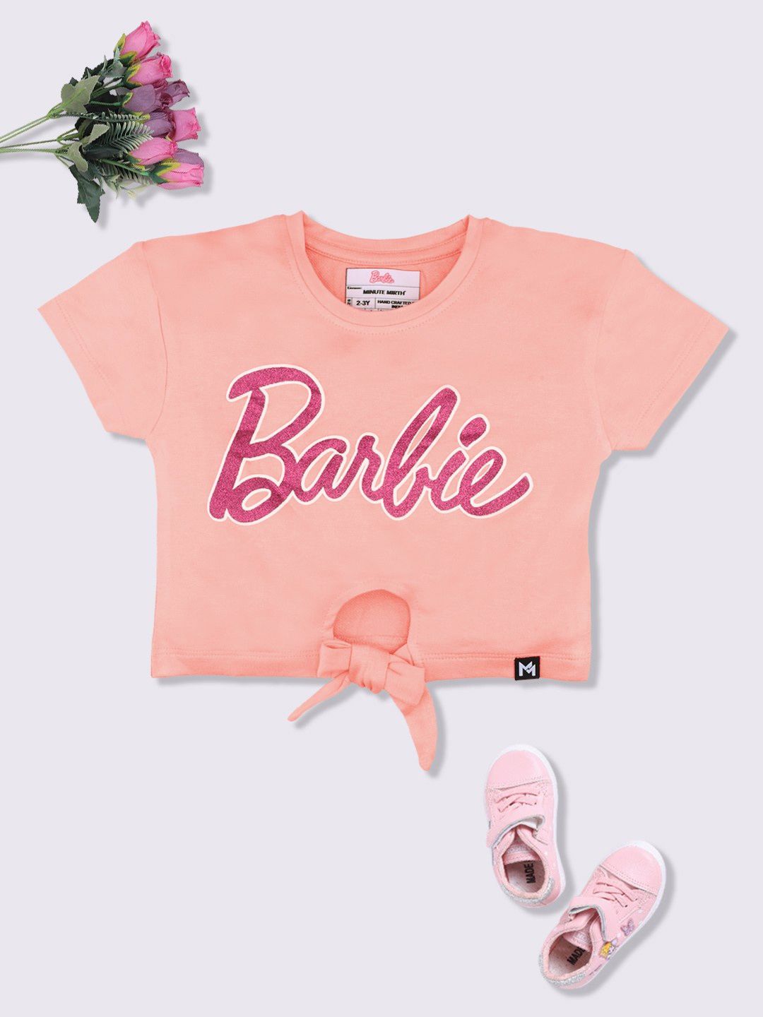 YK X Minute Mirth Barbie Printed Tie-Up Top-picture-12