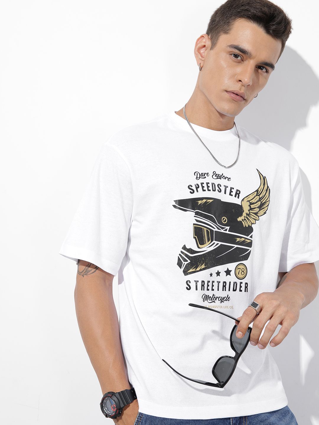 The Roadster Lifestyle Co. Graphic Printed T-shirt-picture-35