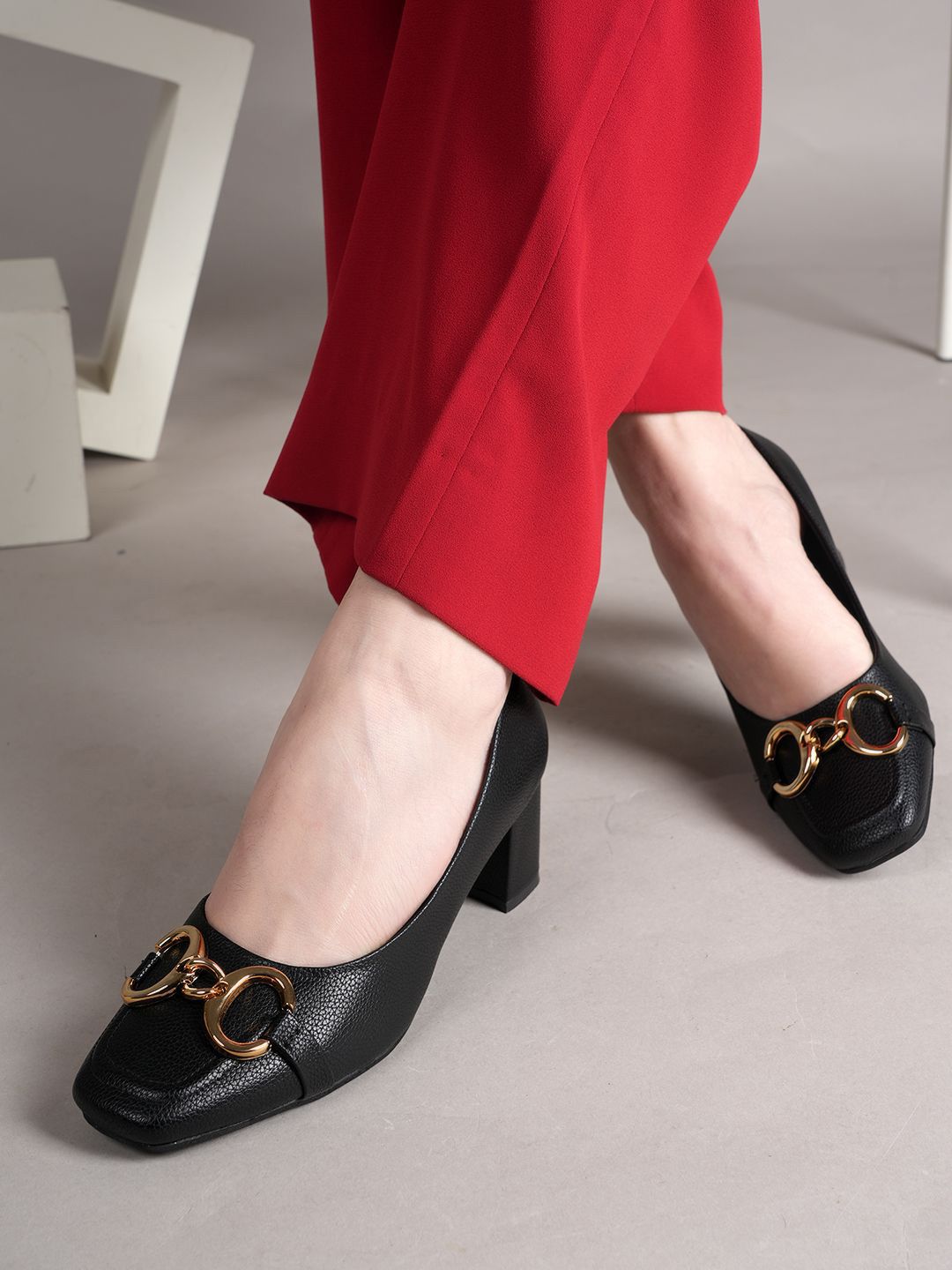 Lavie Party Block Mules with Buckles-picture-15