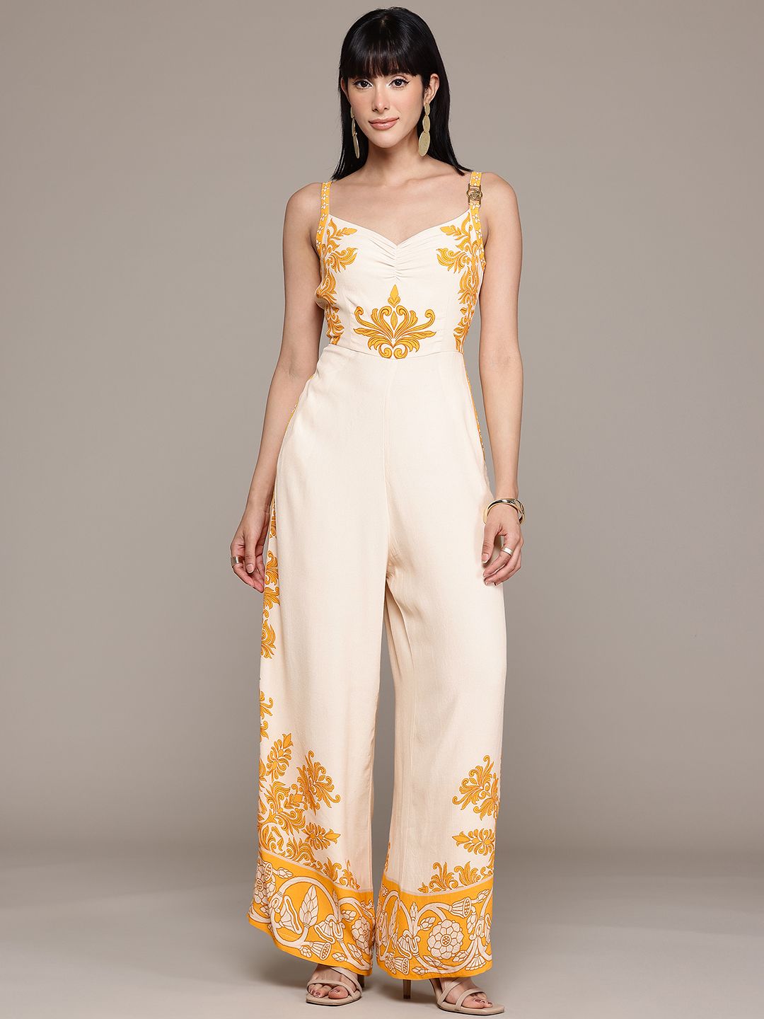Label Ritu Kumar Printed Basic Jumpsuit-picture-31