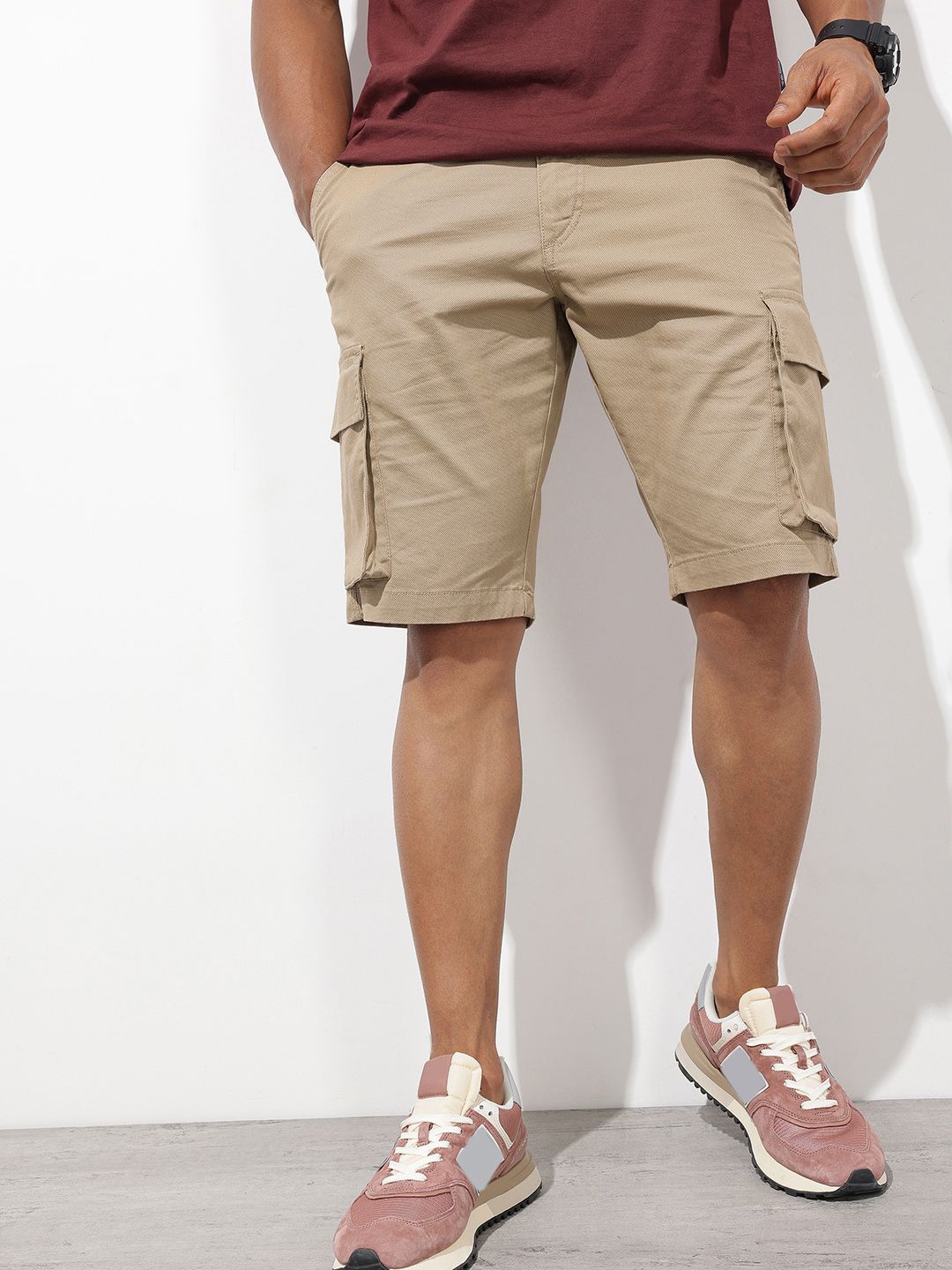 The Roadster Lifestyle Co. Men Cargo Shorts-picture-32