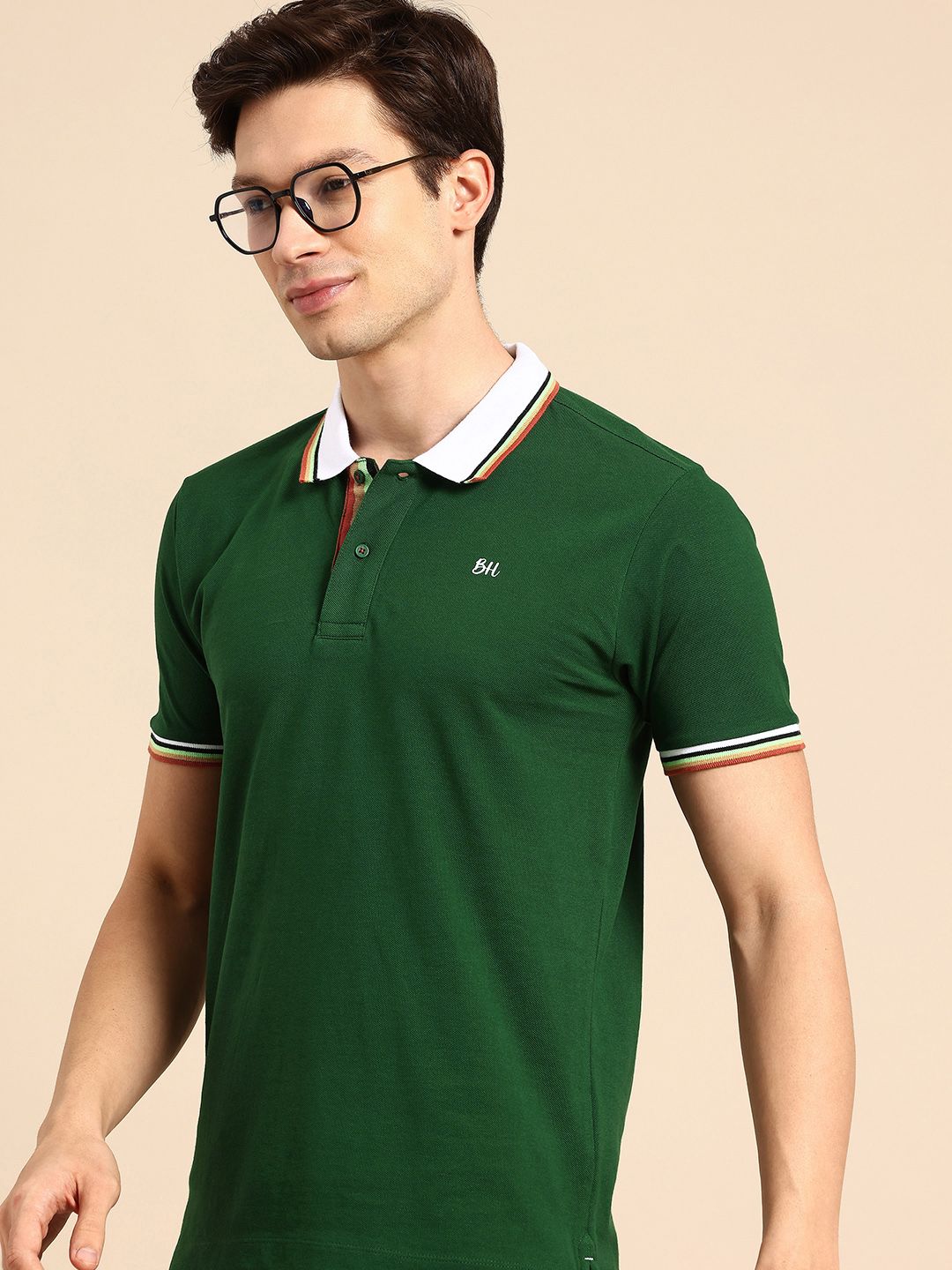 Being Human Polo Collar Pure Cotton T-shirt-picture-22