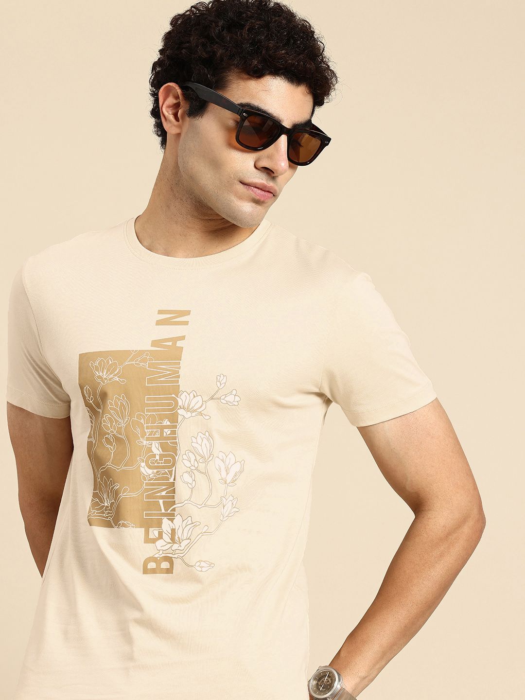 Being Human Graphic Printed Pure Cotton Slim Fit T-shirt-picture-30