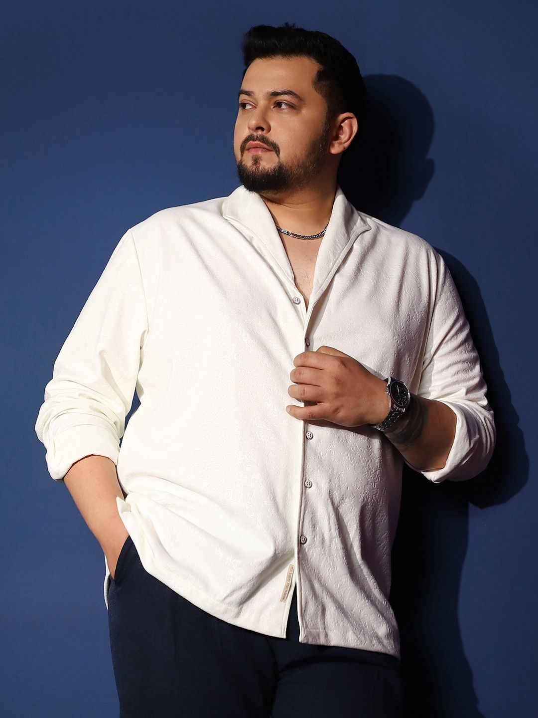 Instafab Plus Men Comfort Opaque Casual Shirt-picture-30