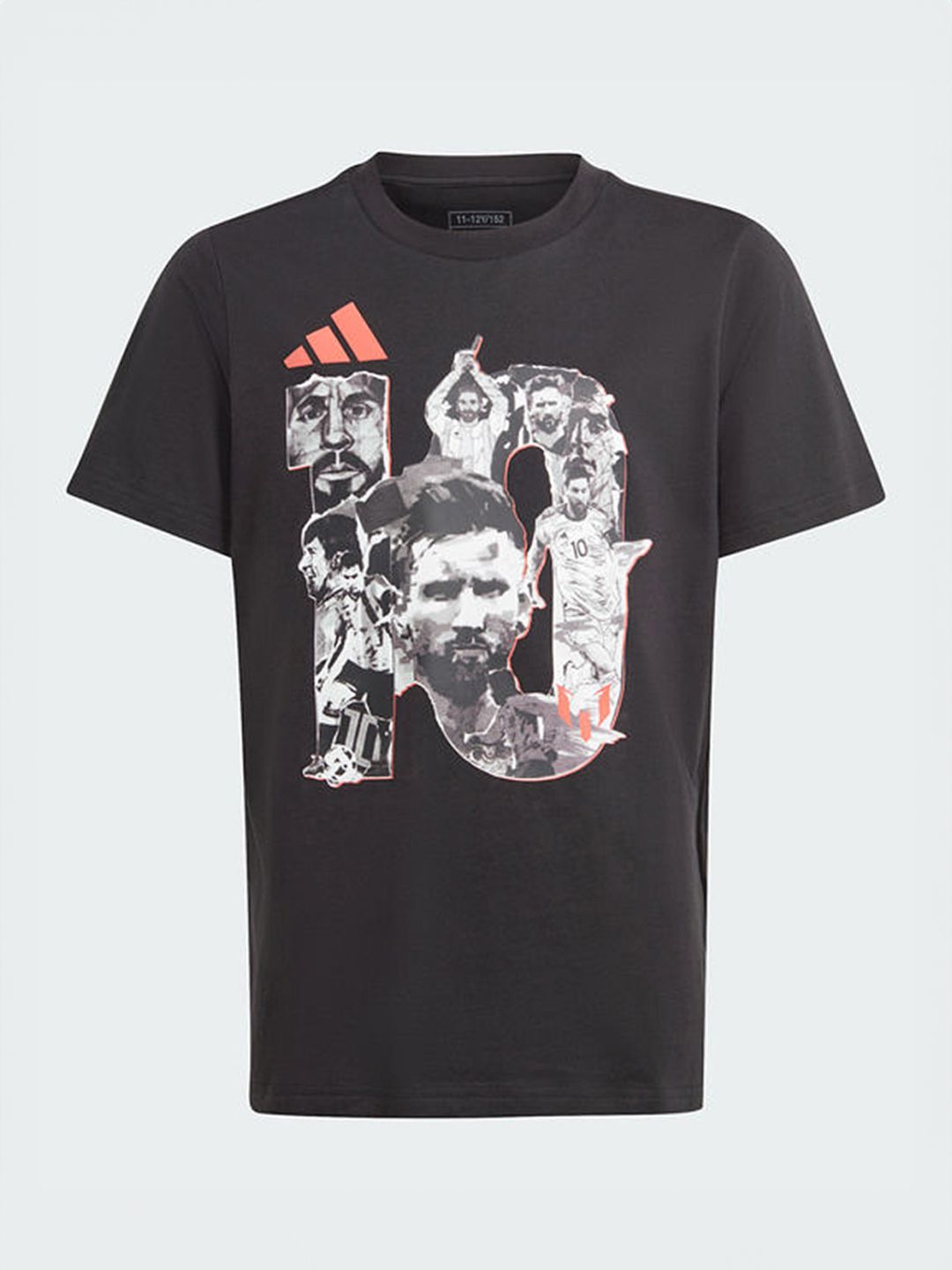 ADIDAS Boys Lionel Messi Printed Pure Cotton Football T-shirt-picture-14