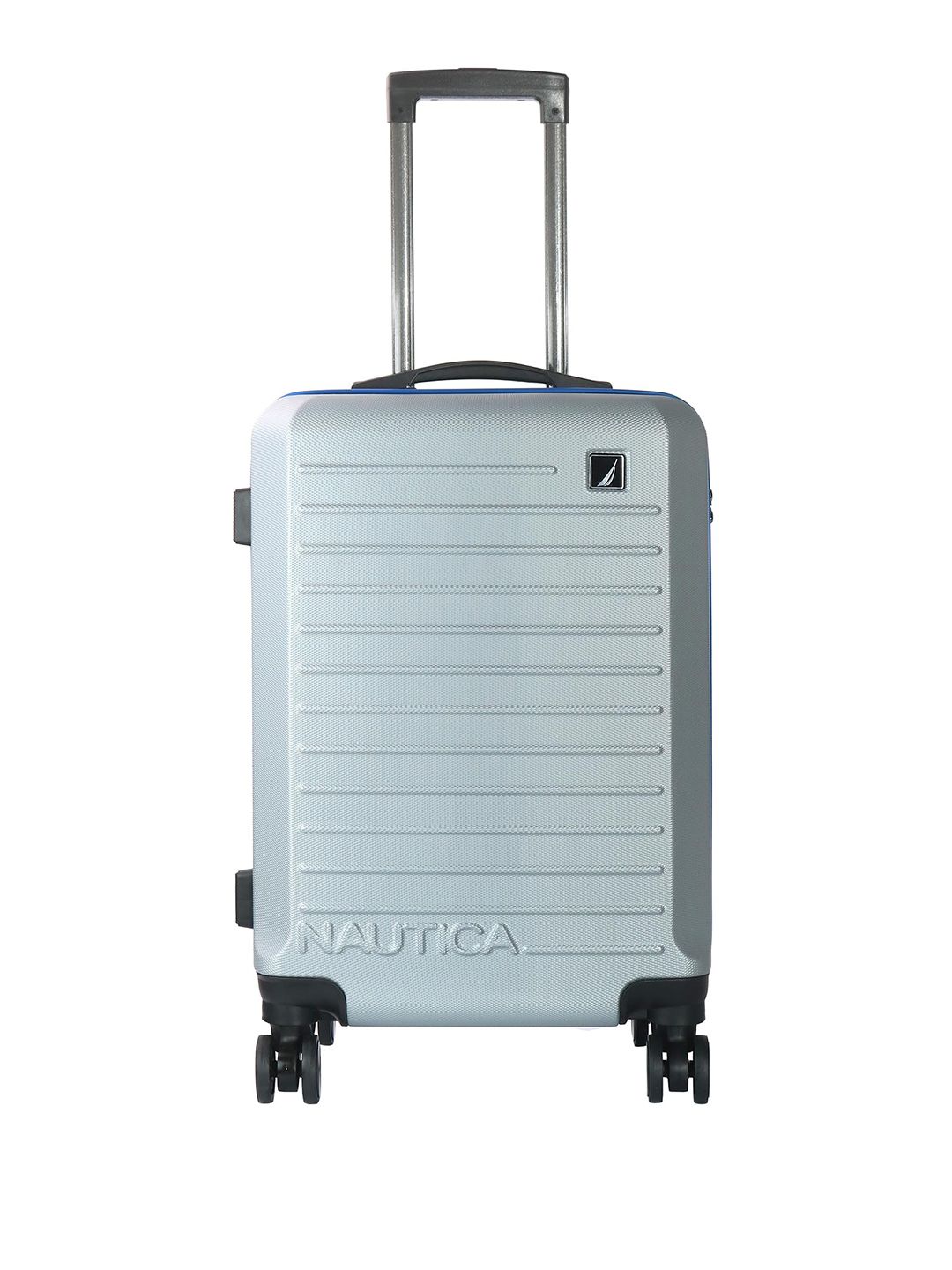 Nautica Textured Hard-Sided Cabin-Sized Durable Trolley Bag-picture-10