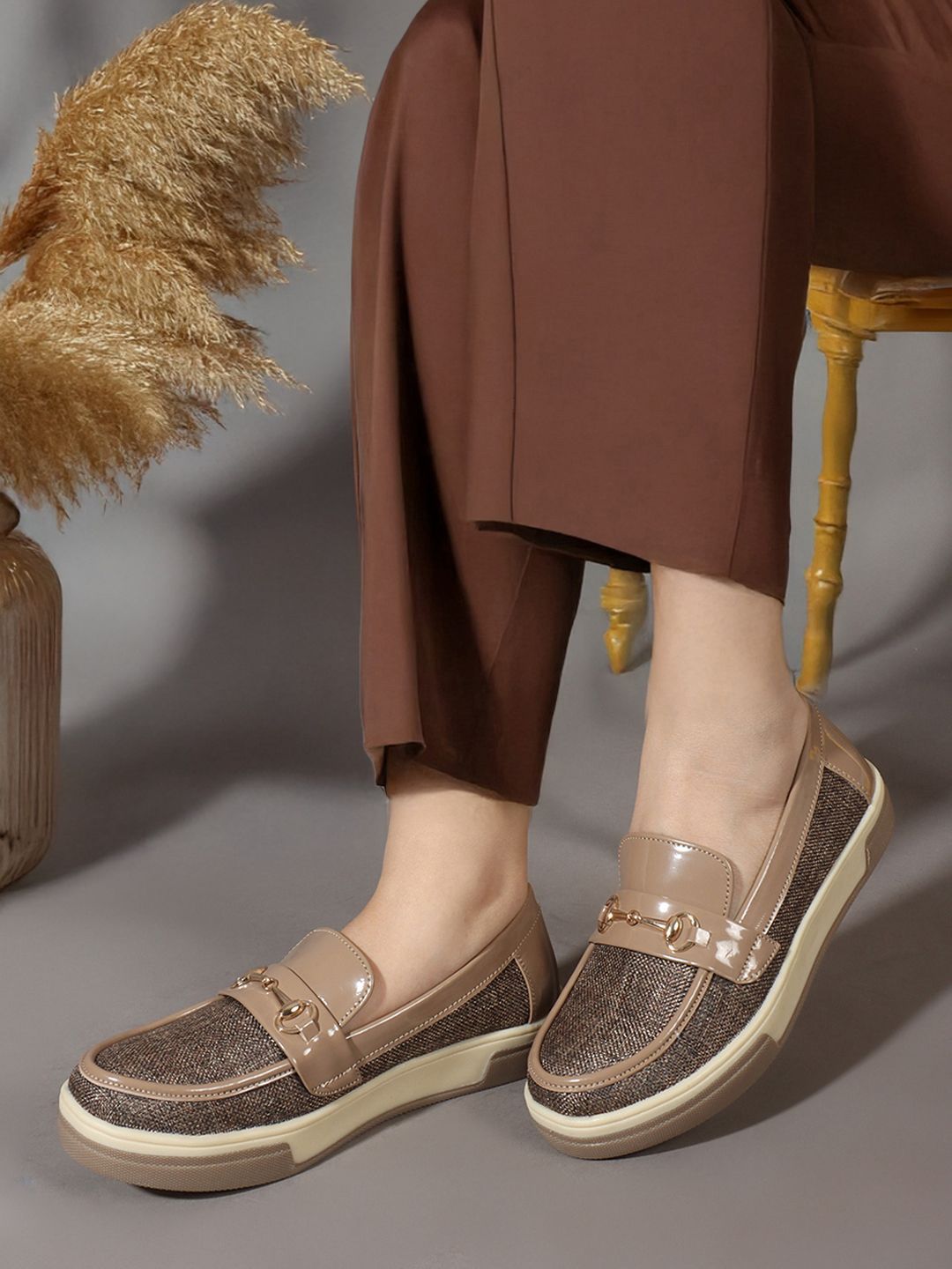 Carlton London Women Textured Loafers-picture-42