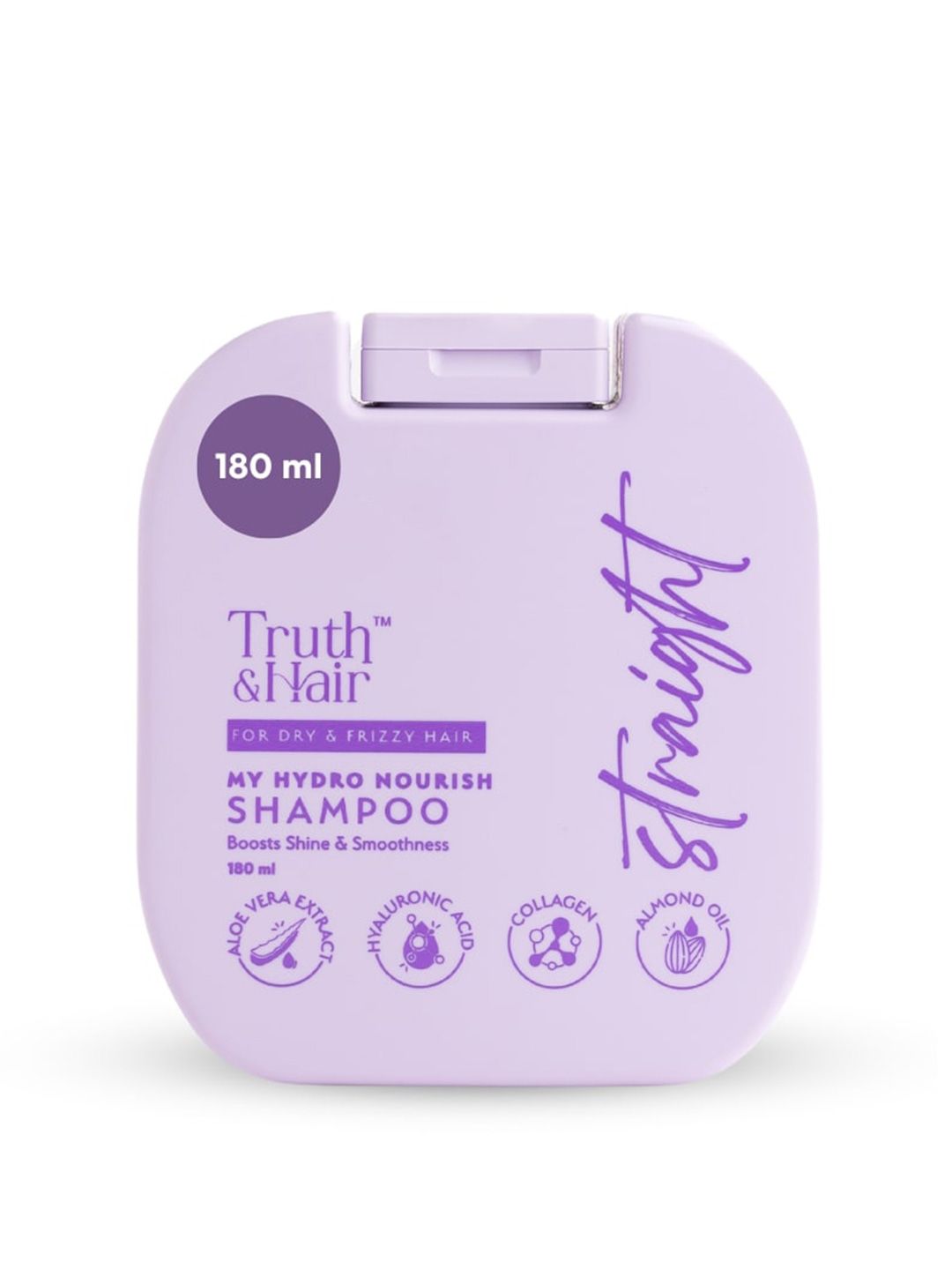 Truth & Hair Hydro Nourish Shampoo For Straight Hair With Aloevera - 180 ml-image-7