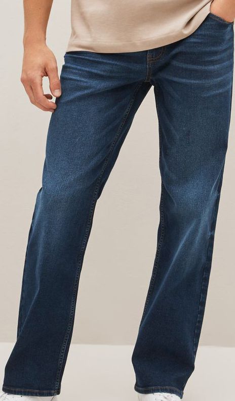 Buy NEXT Men Straight Fit Mid Rise Light Fade Stretchable Jeans - Jeans ...