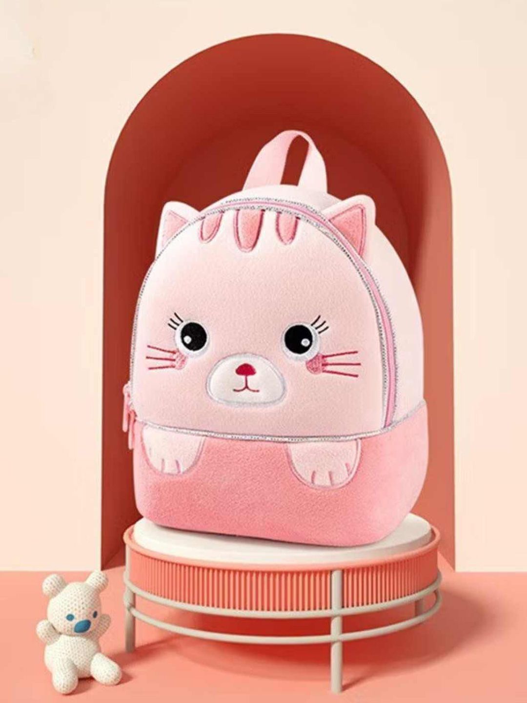 YK Kids Animal Design Soft Plush Lightweight Backpack-image-3