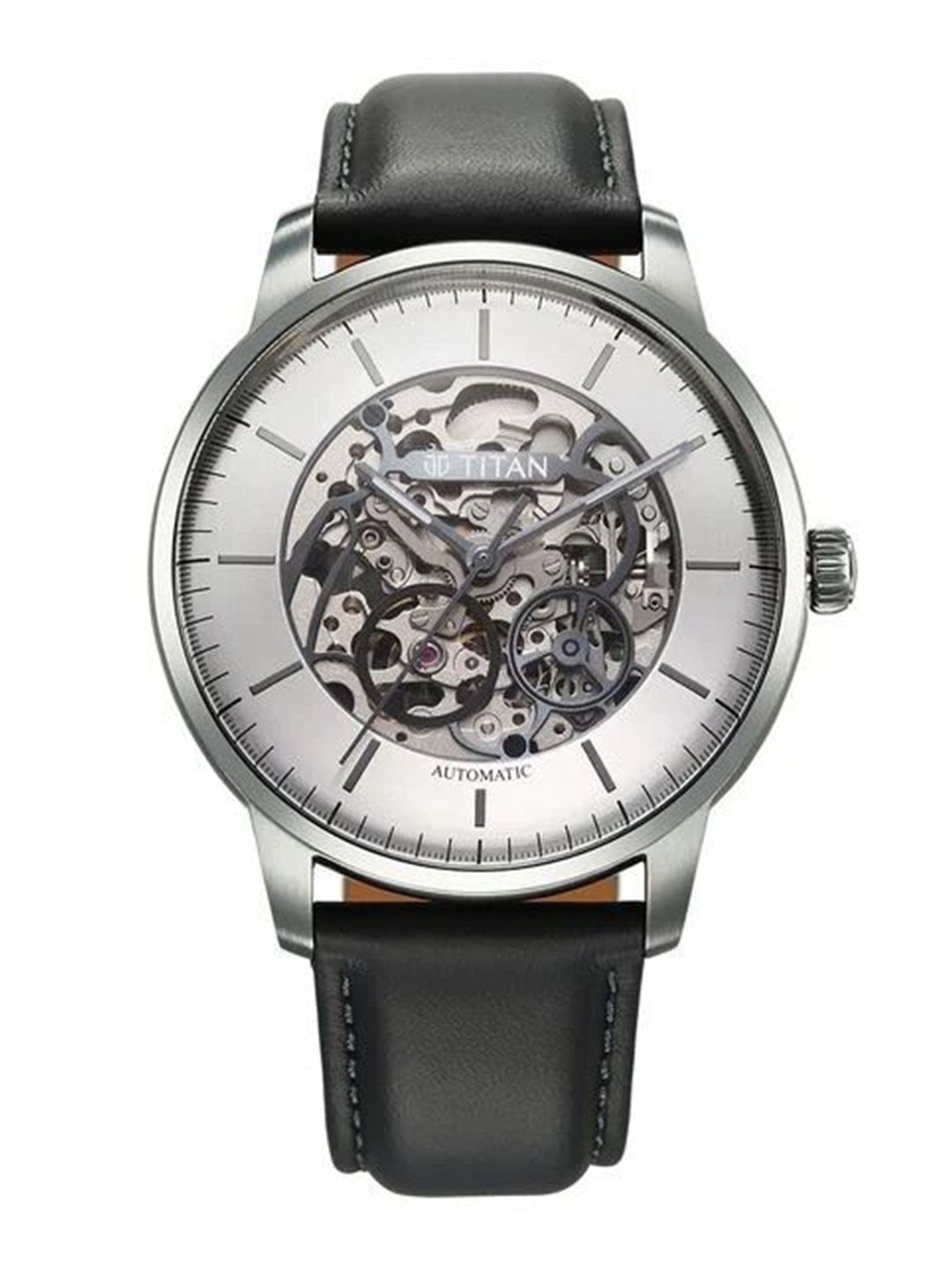 Titan Men Skeleton Dial & Leather Straps Analogue Automatic Motion Powered Watch 90110QL02-picture-11