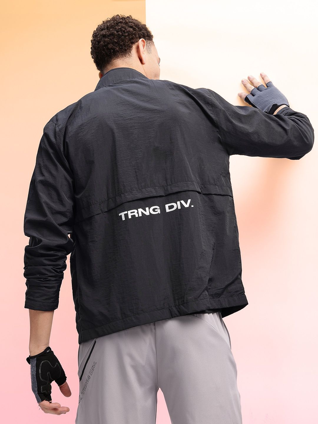 HRX by Hrithik Roshan Typography Training Bomber Jacket-picture-39