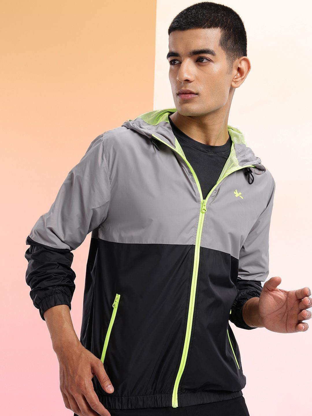 HRX by Hrithik Roshan Colourblocked Rapid-Dry Hooded Running Jacket-picture-38