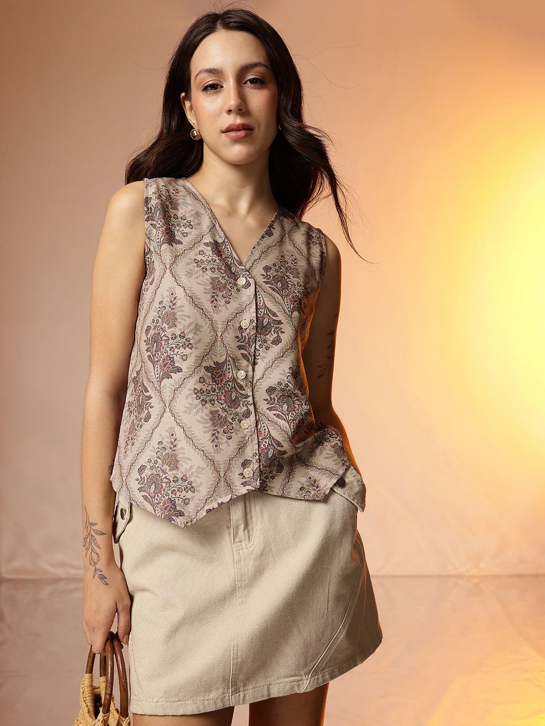 CORSICA Floral Print Vest Top-picture-10