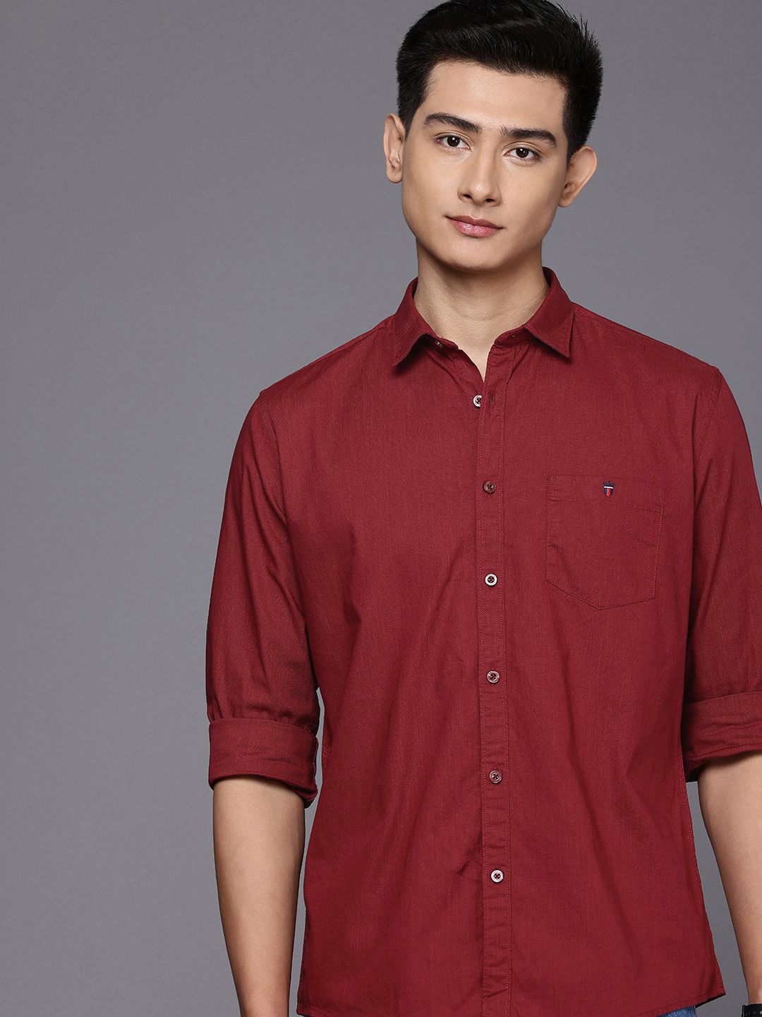 Louis Philippe Jeans Slim Fit Pure Cotton Casual Shirt-picture-41