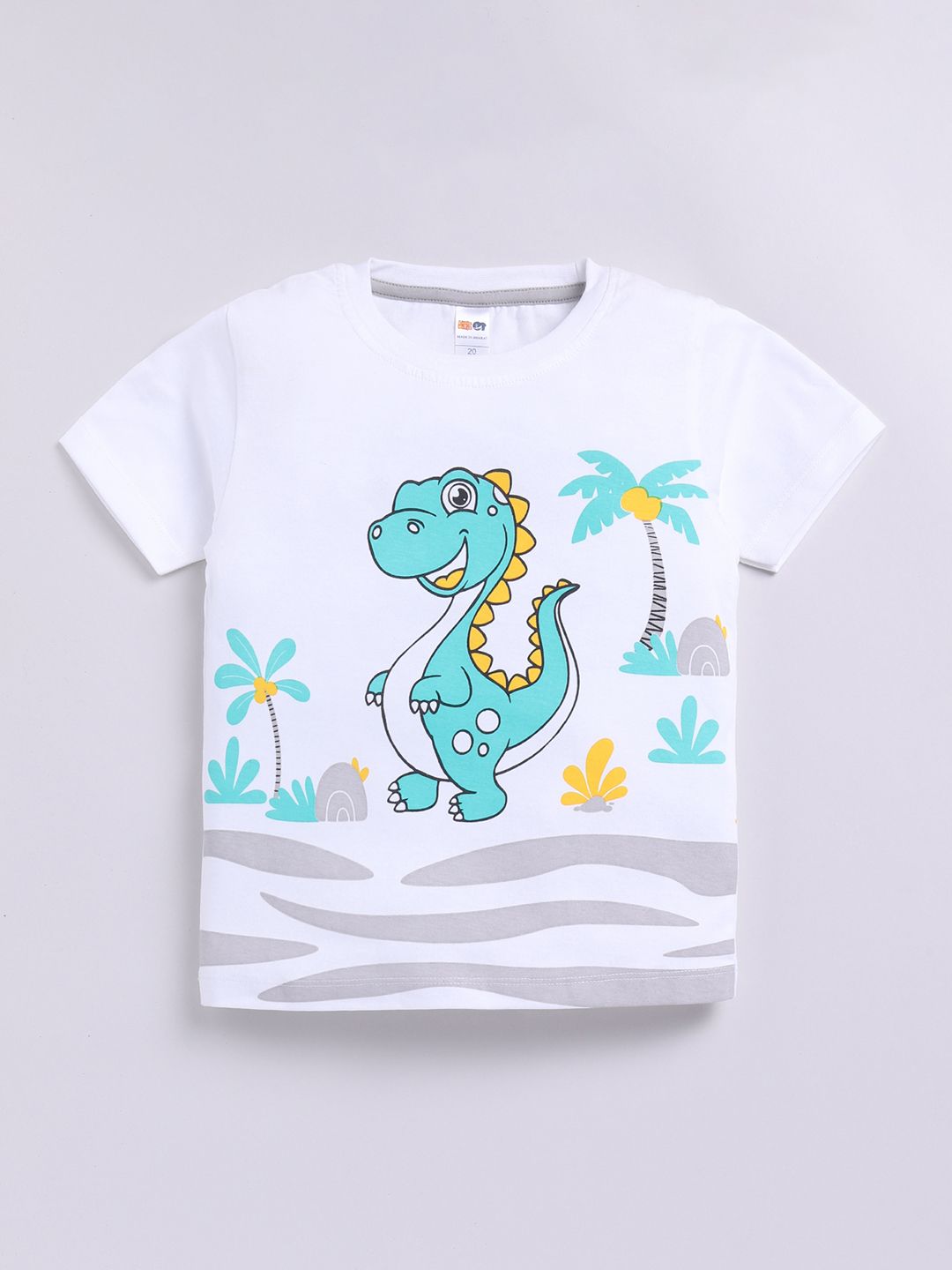 LITTLE NINJA Boys Graphic Printed Round Neck Cotton T-shirt-picture-15
