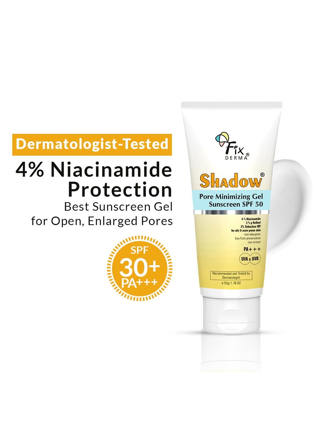 FIXDERMA Pore Minimizing Gel Sunscreen SPF 50 PA+++- 50 g-picture-24