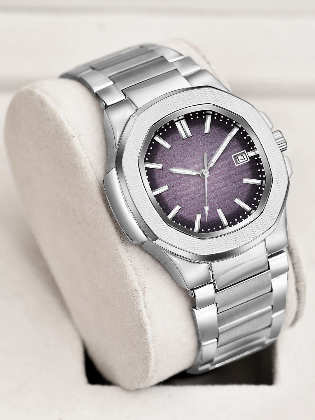 Shocknshop Men Alloy Dial & Stainless Steel Straps Analogue Multi Function Watch MT806-picture-10