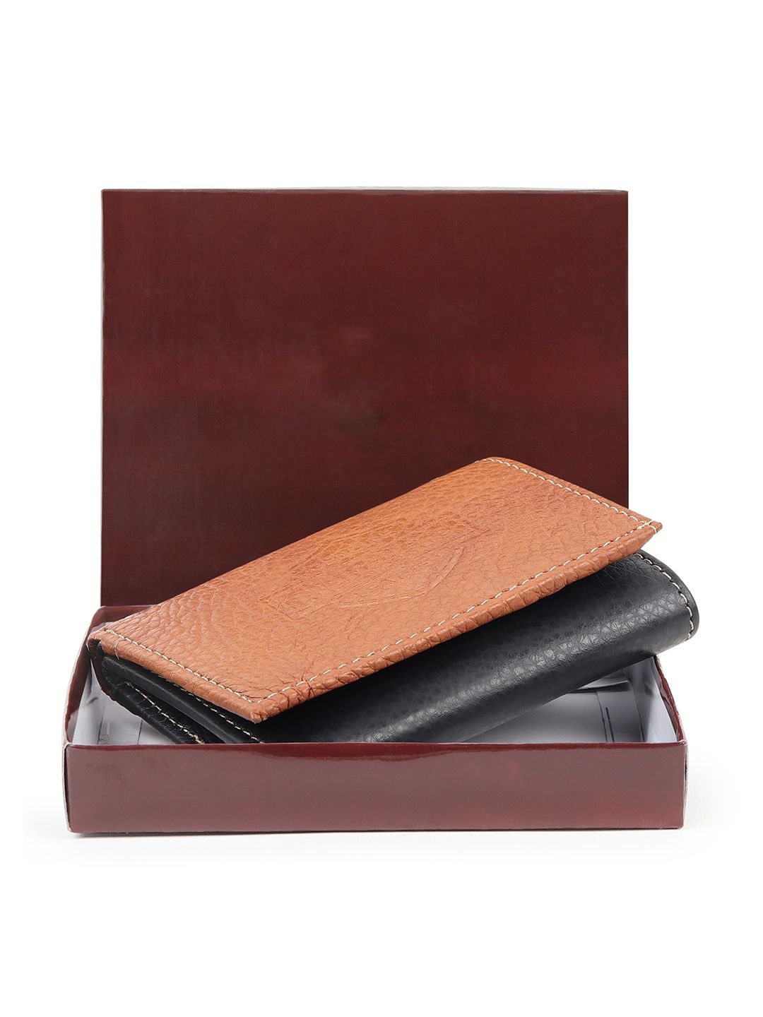 MATIN LIFE Men Leather Three Fold Wallet-image-31