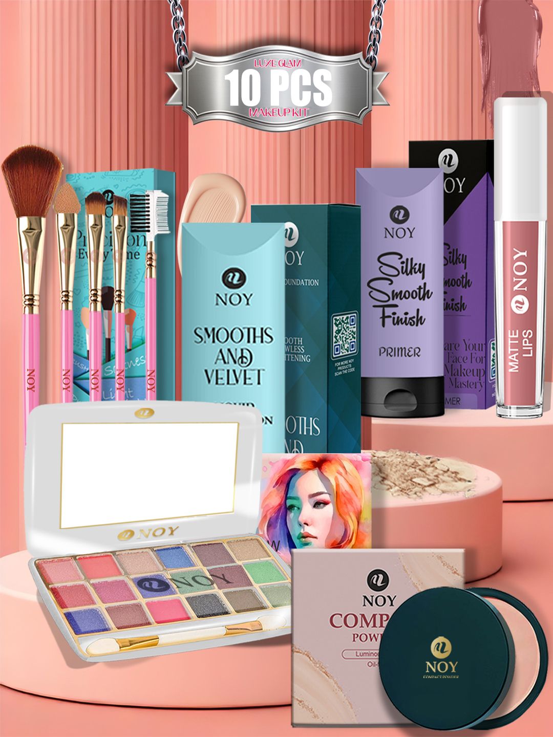 NOY Set Of 10 Ultimate Glam All In One Makeup Kit-picture-32