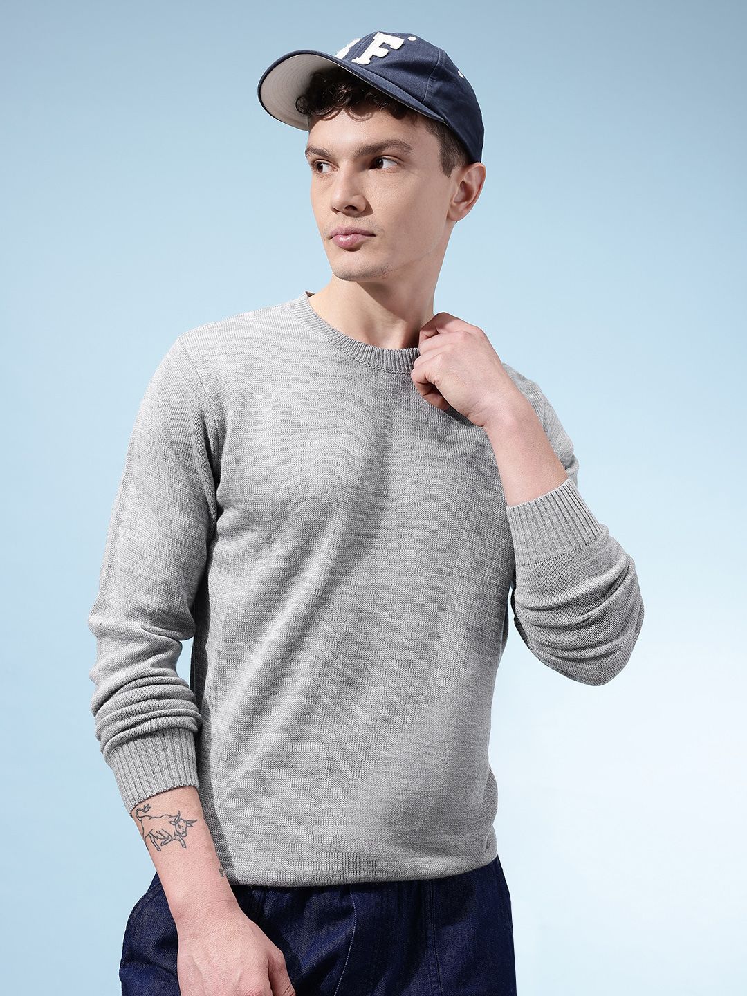 glitchez Round Neck Acrylic Pullover-picture-42