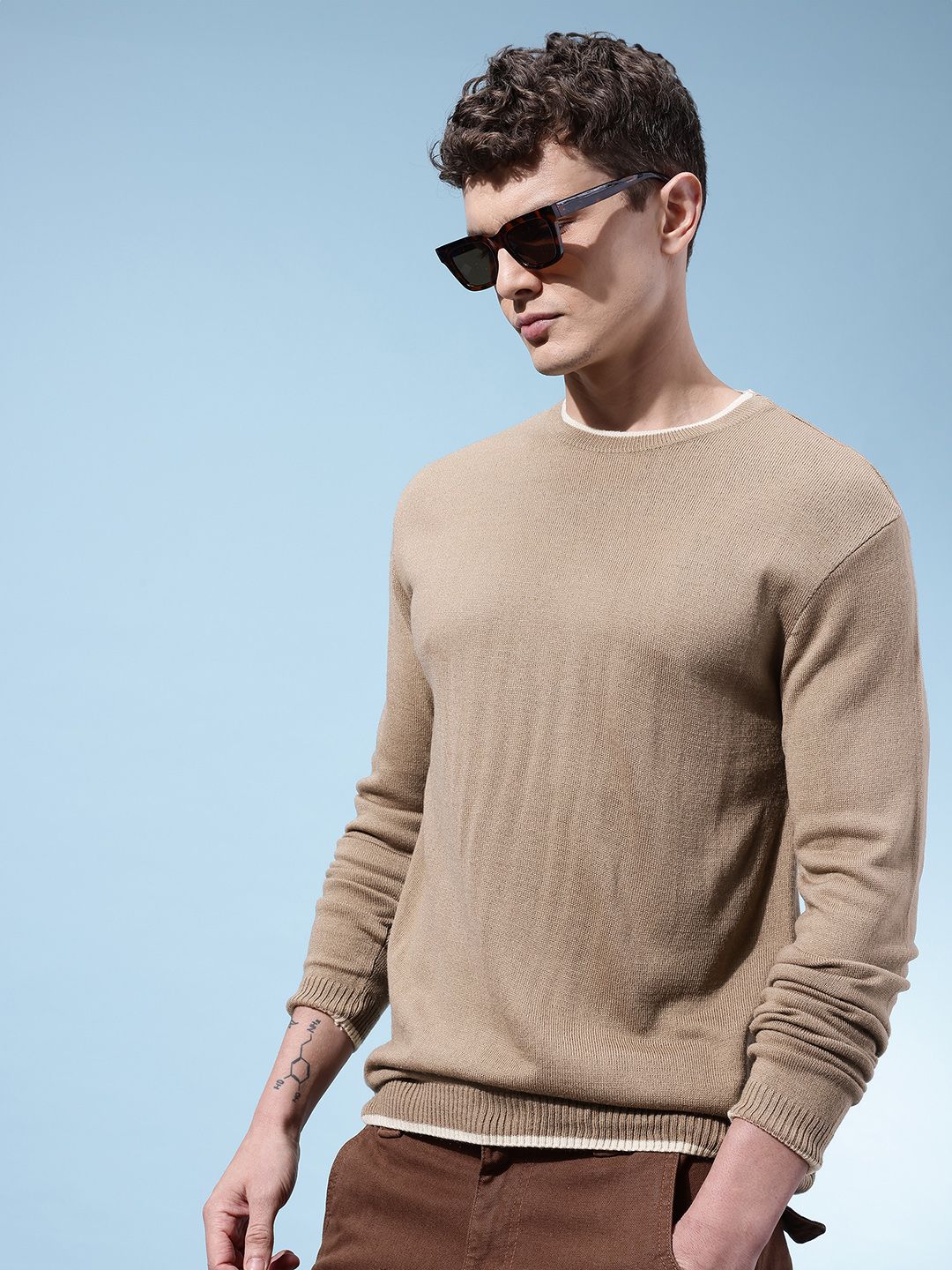 glitchez Round Neck Relaxed Pullover-picture-40