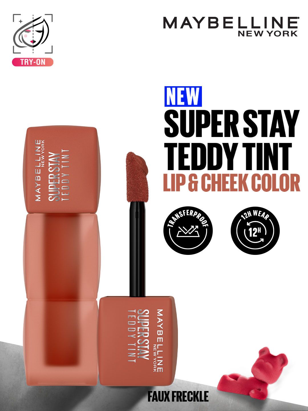 Maybelline New York Superstay Teddy Tint Lip & Cheek Color 5ml - Faux Freckle-picture-36