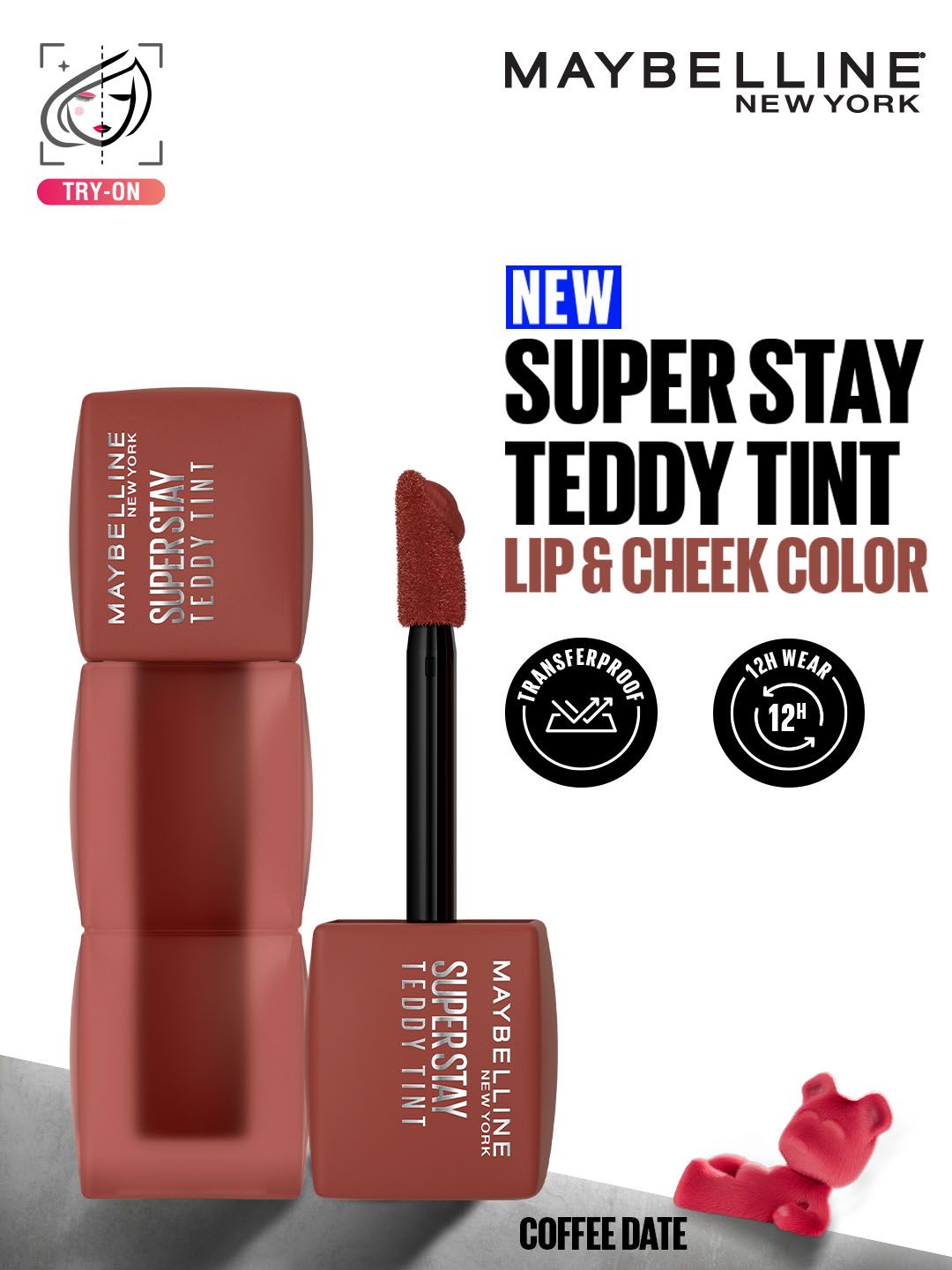 Maybelline New York Superstay Teddy Tint Lip & Cheek Color 5ml - Coffee Date-picture-57