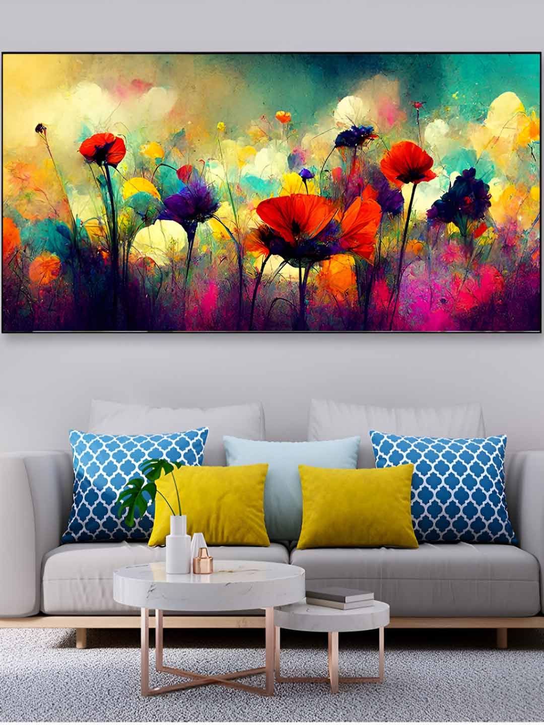 DEKORSTATION Red & Yellow Wooden Wall Paintings-picture-35