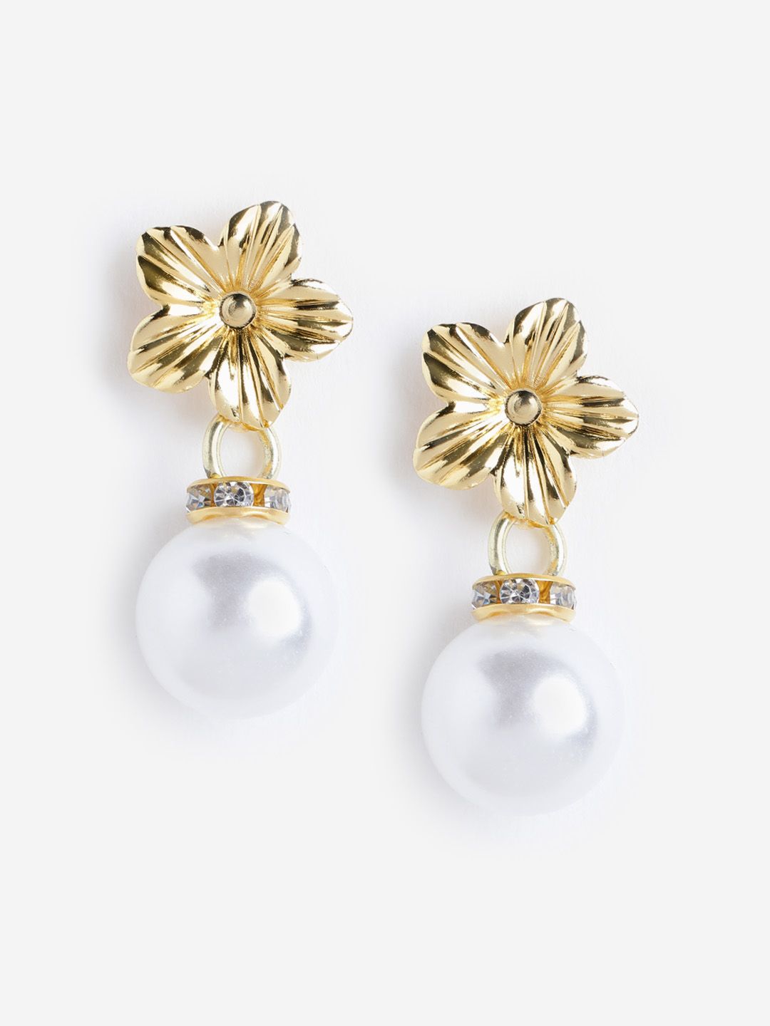 DressBerry Gold Plated Contemporary Drop Earrings-picture-30