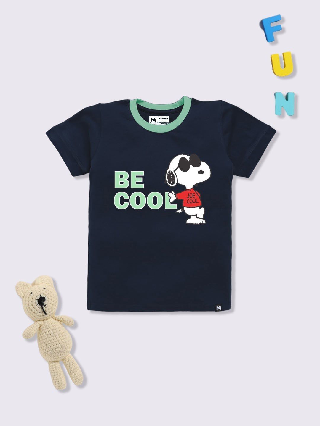 YK X Minute Mirth Infant Boys Snoopy Printed Pure Cotton T-shirt-picture-37