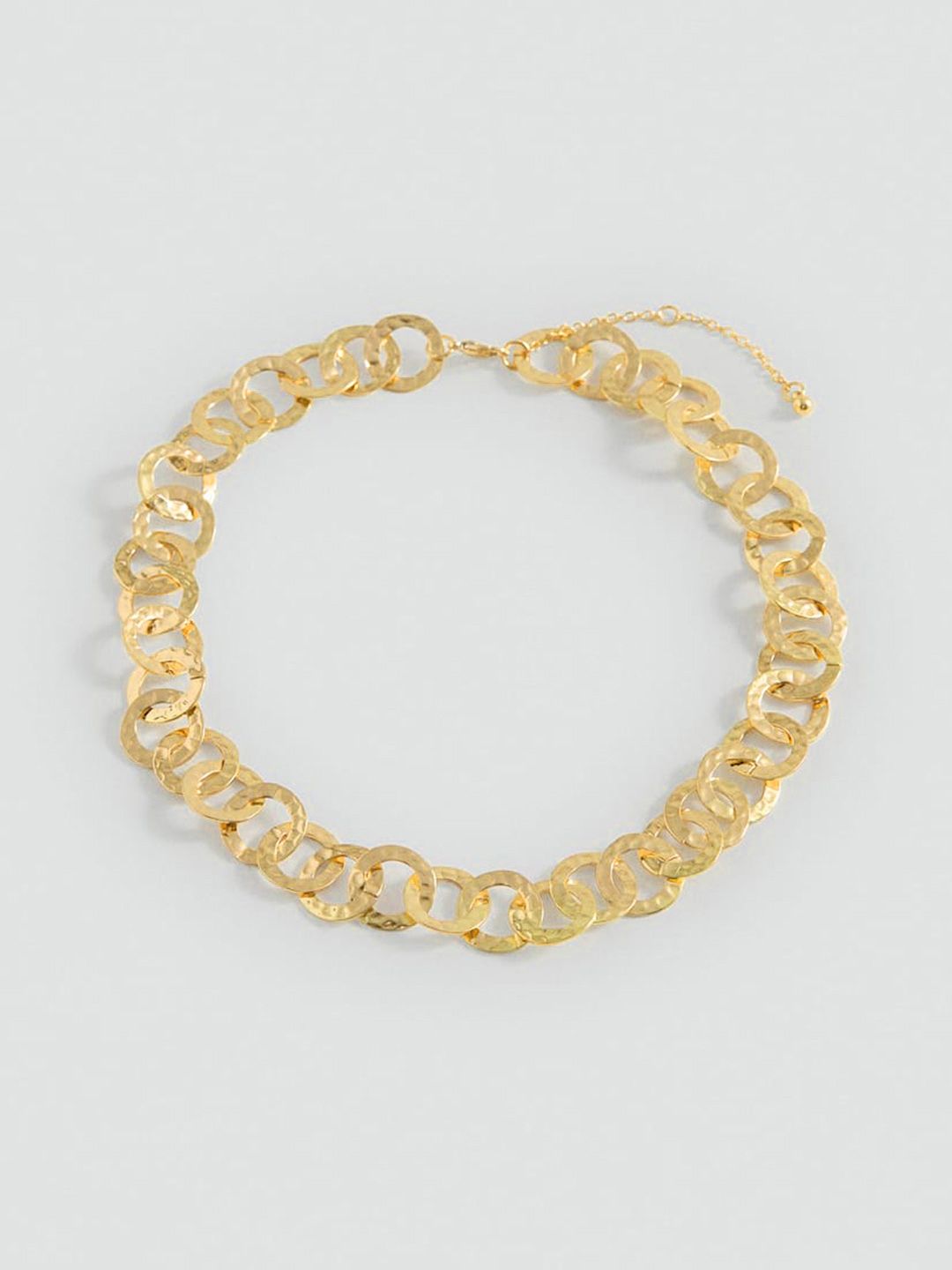 MANGO Interwoven Hoops Necklace-picture-42