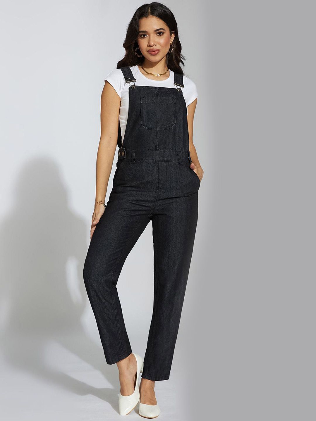 Life With Pockets Skinny-Fit Denim Dungarees