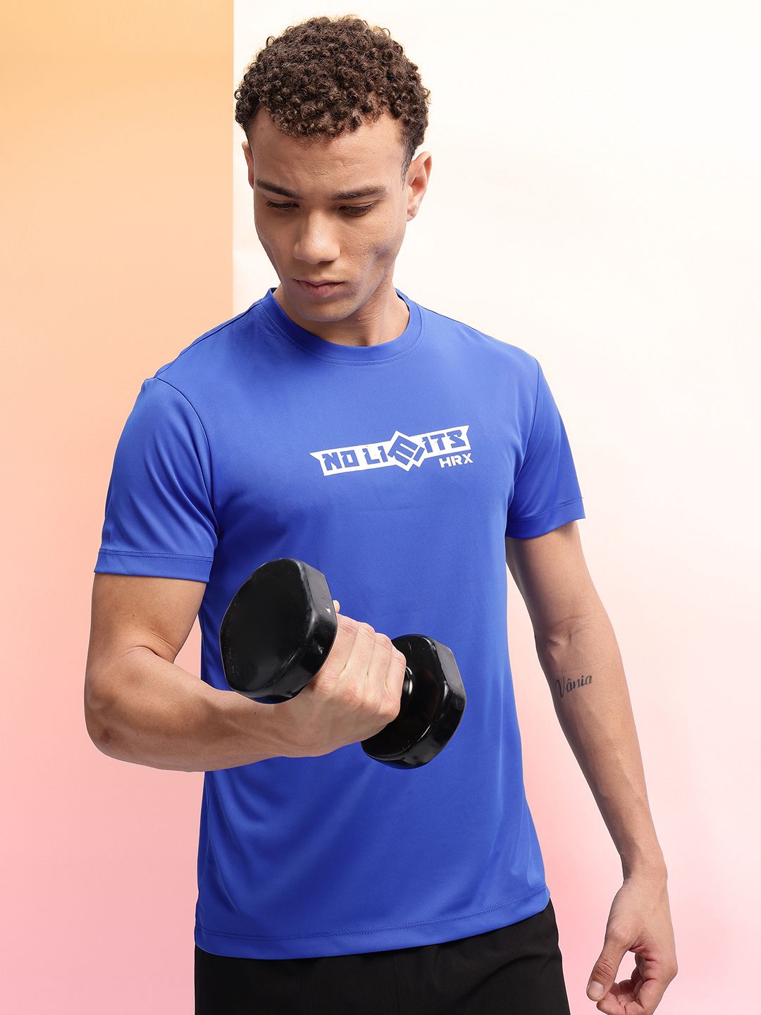 HRX by Hrithik Roshan Typography Print Training T-shirt-picture-17