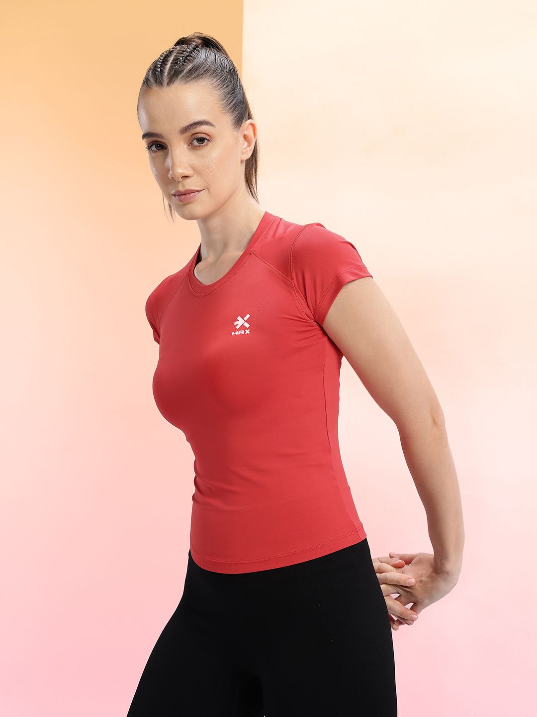 HRX by Hrithik Roshan Women Slim Fit Rapid-Dry Training T-shirt-picture-29