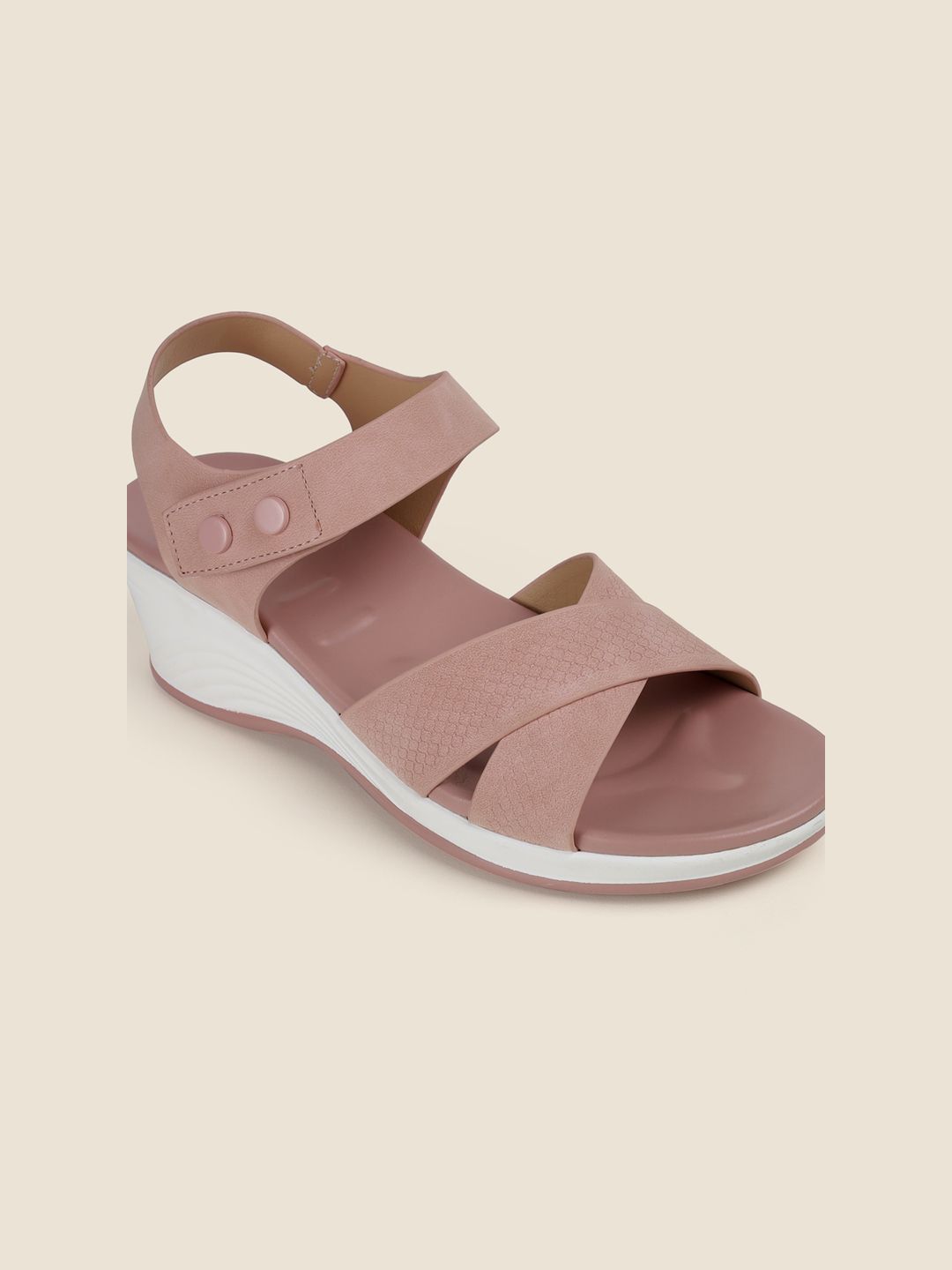 Metro Women Wedge Heel Open Toe Sandals-picture-10